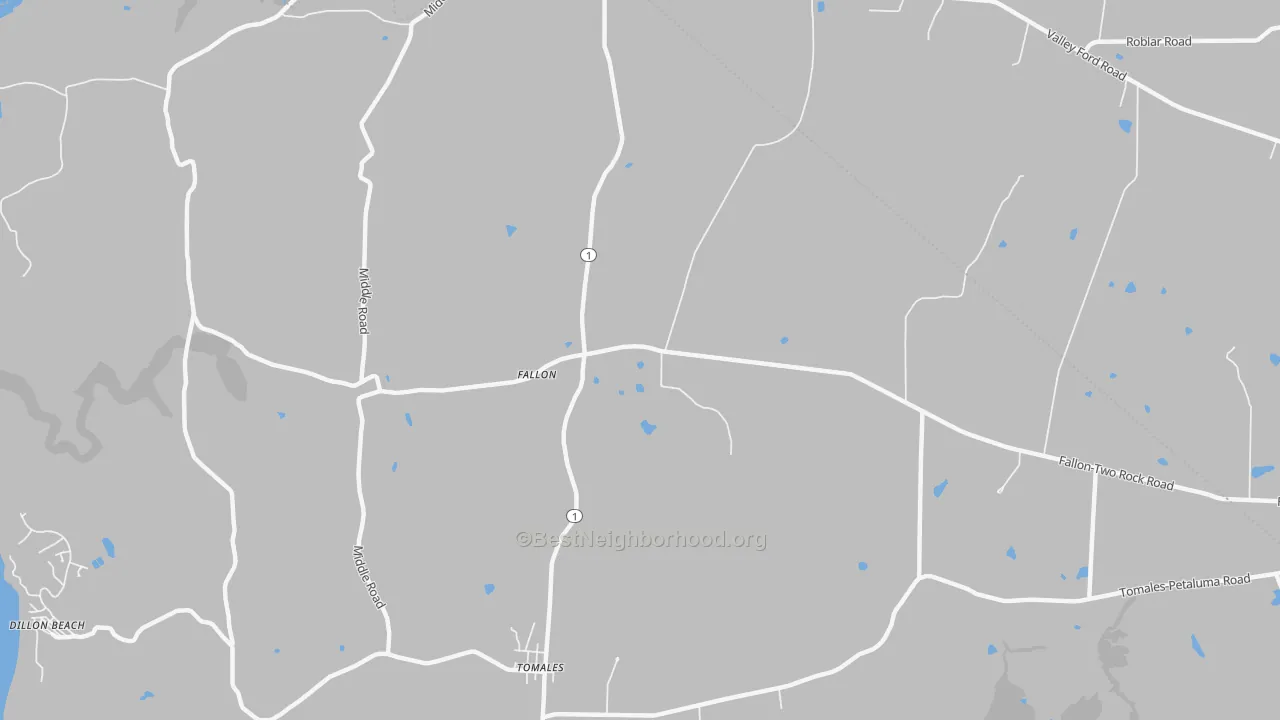 Transit Grade map of Fallon, CA