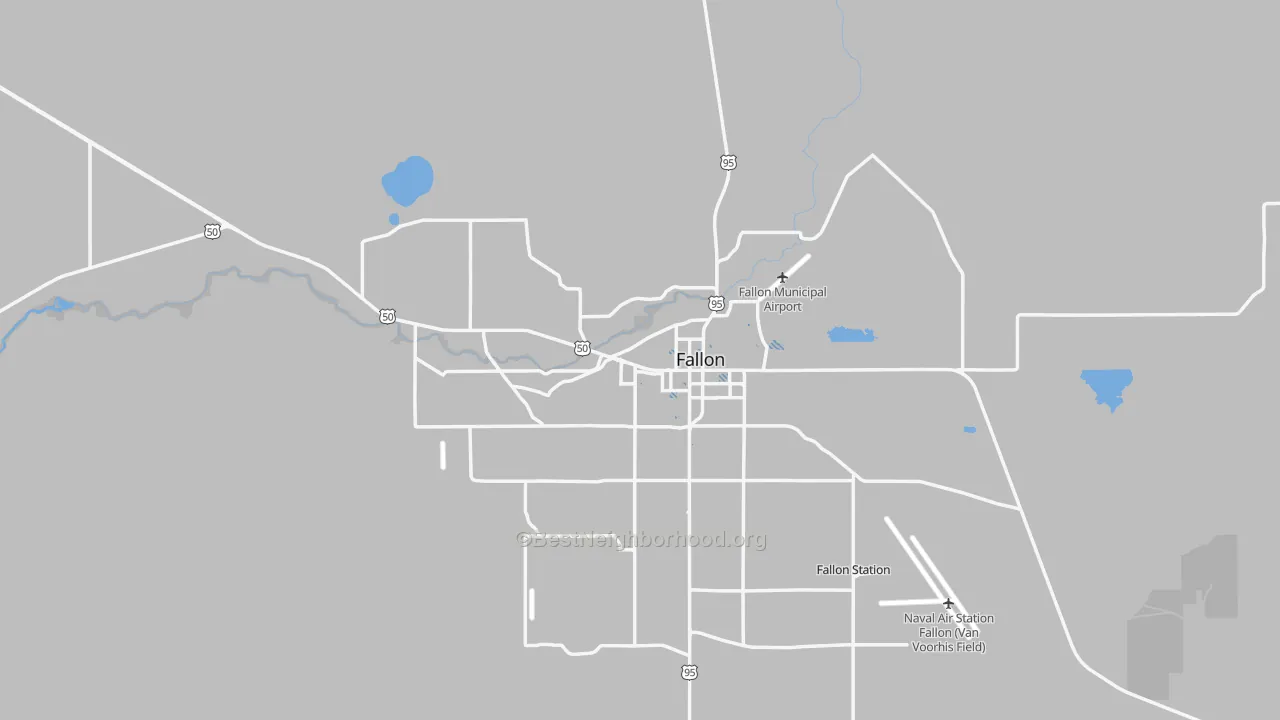 Transit Grade map of Fallon, NV