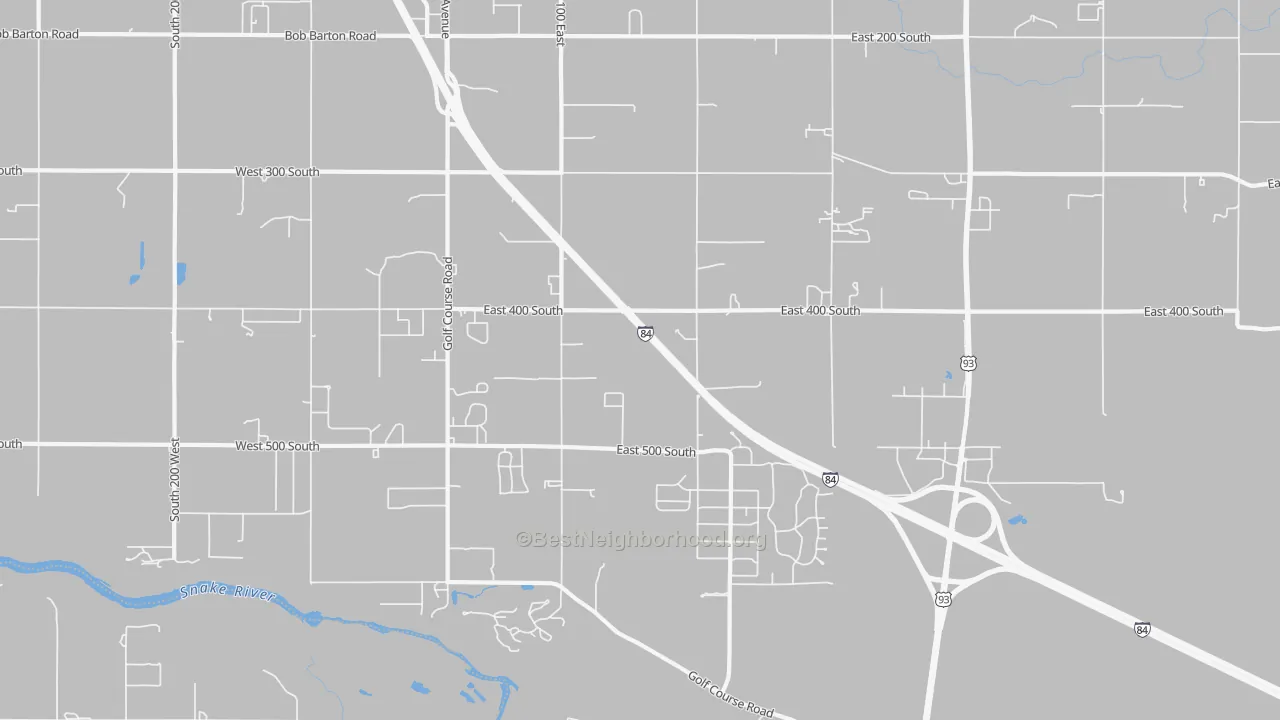 Transit Grade map of Falls City, ID