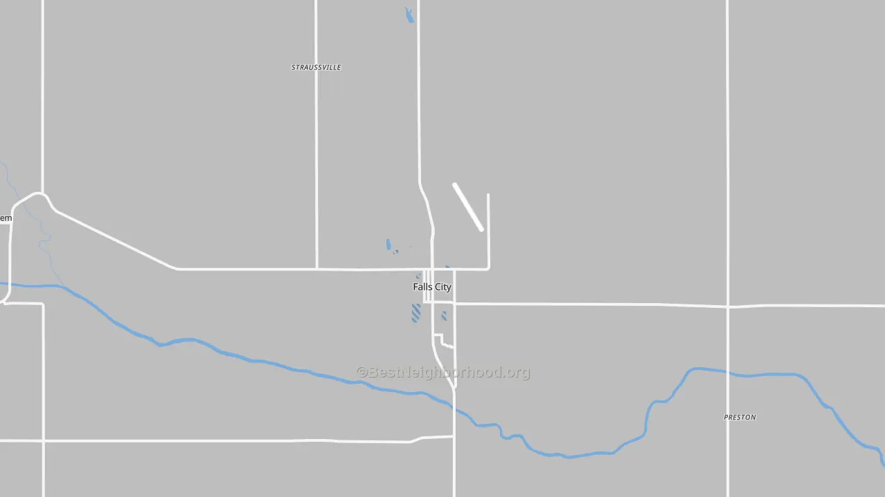 Transit Grade map of Falls City, NE