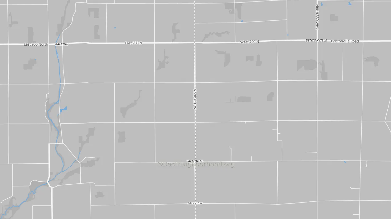 Transit Grade map of Falmouth, IN
