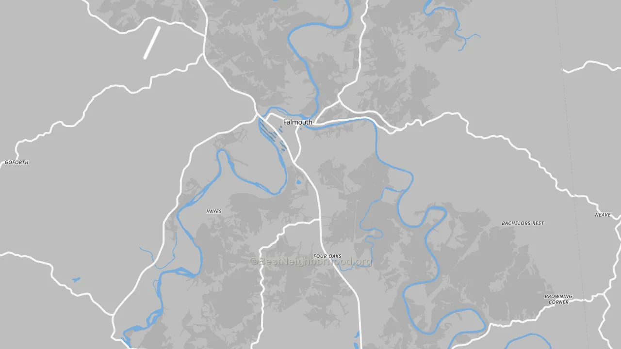 Transit Grade map of Falmouth, KY