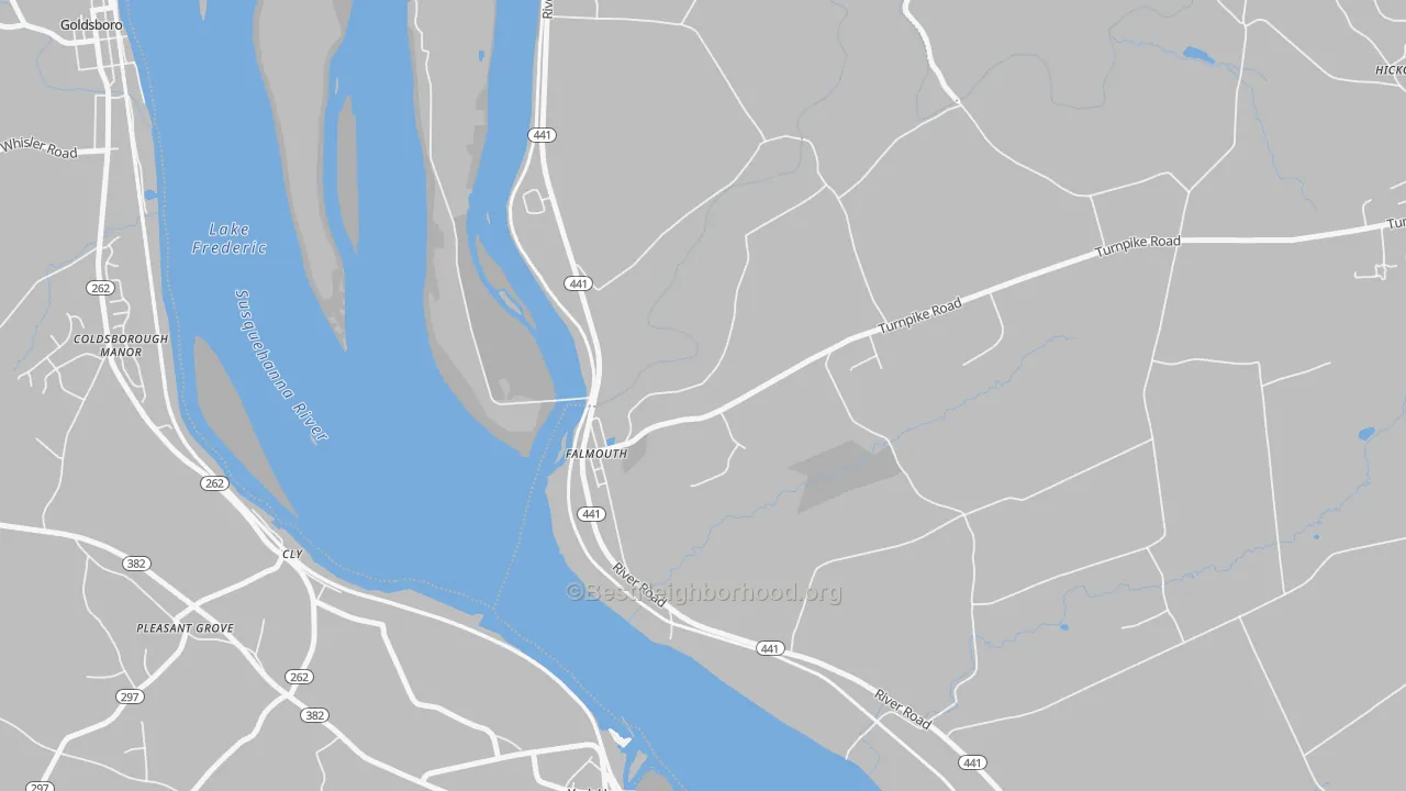 Transit Grade map of Falmouth, PA