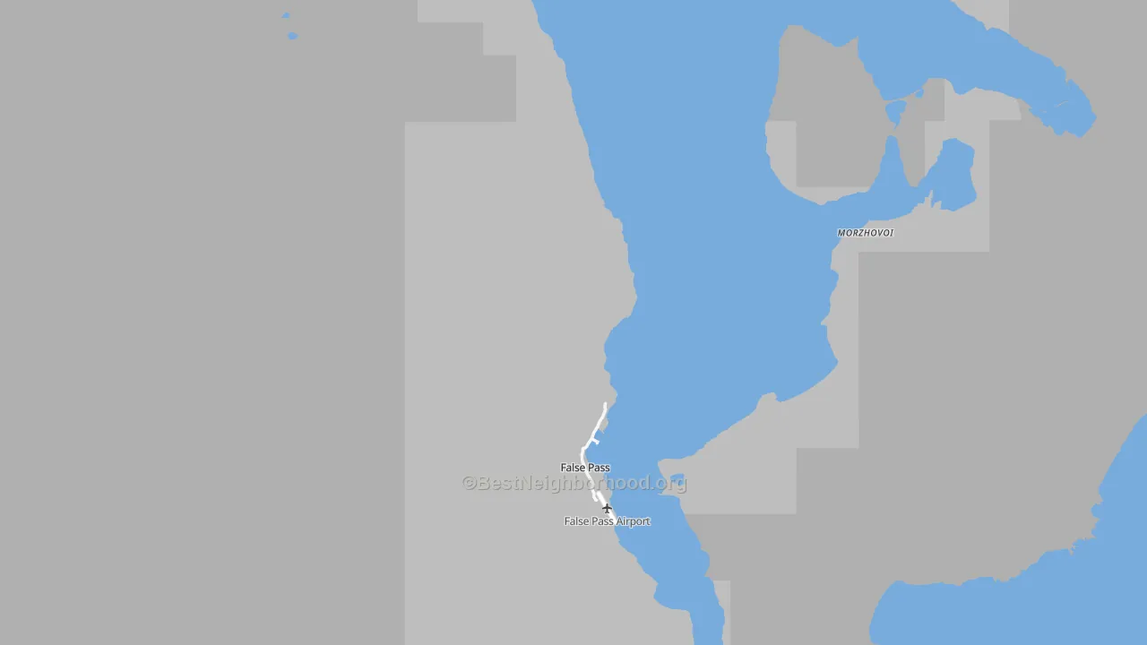 Transit Grade map of False Pass, AK