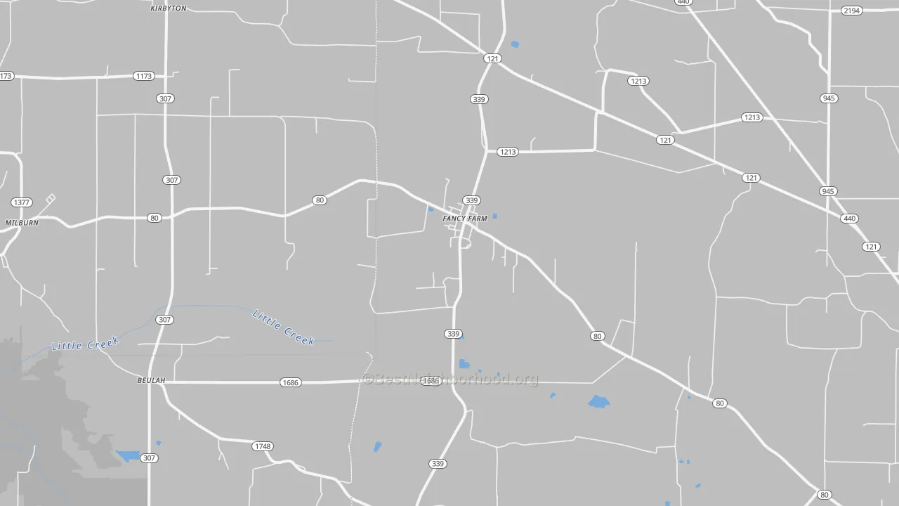 Transit Grade map of Fancy Farm, KY