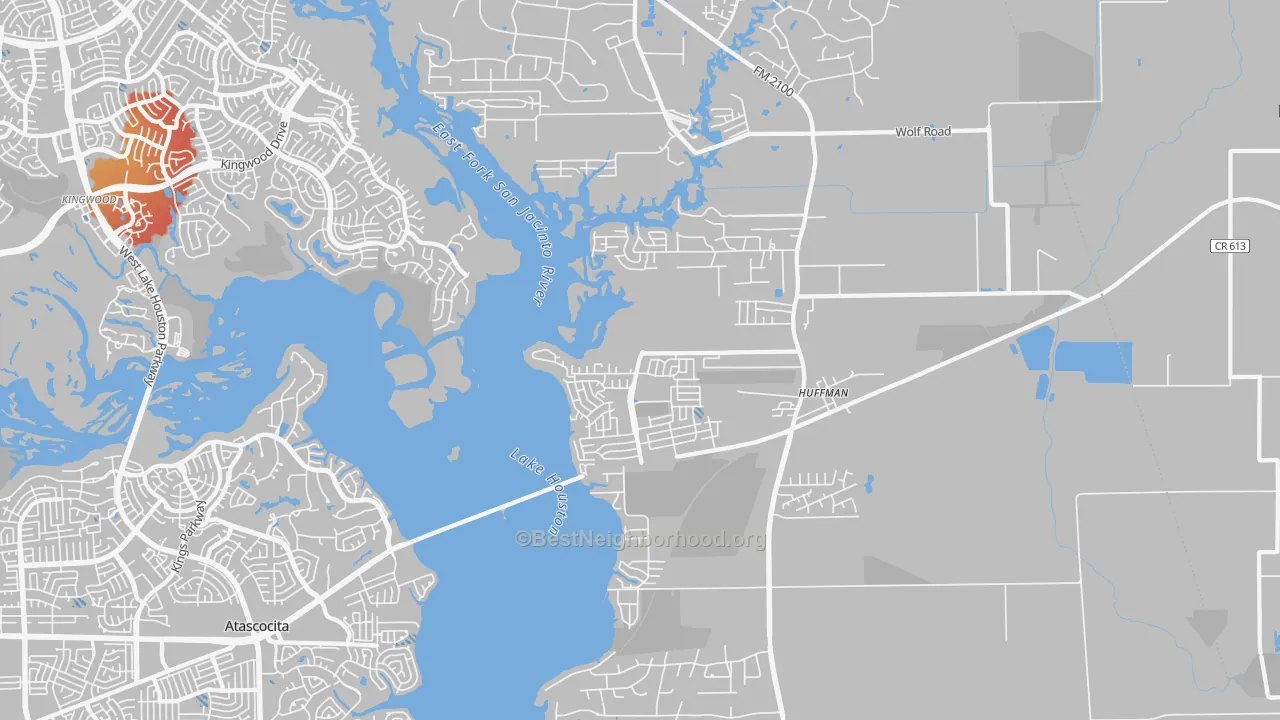 Transit Grade map of Far Northeast-Huffman, Huffman, TX