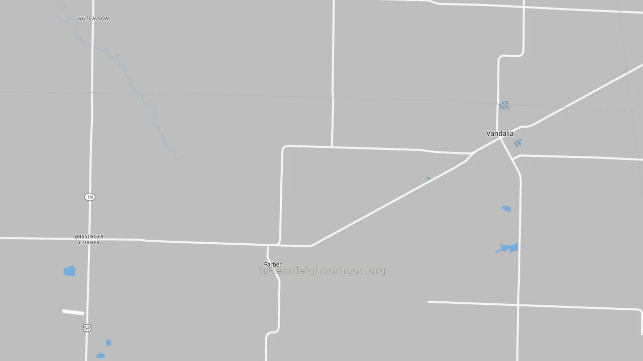 Transit Grade map of Farber, MO