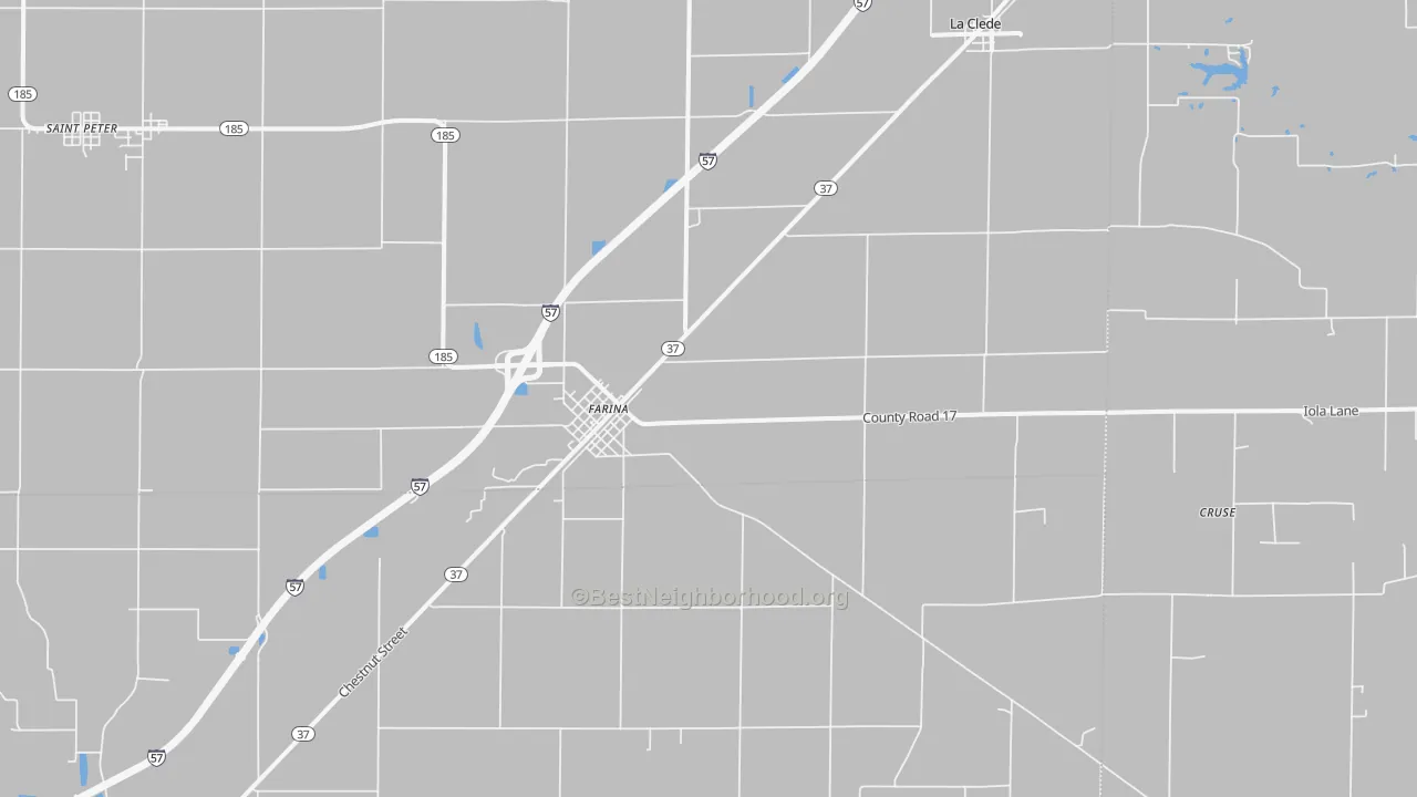 Transit Grade map of Farina, IL