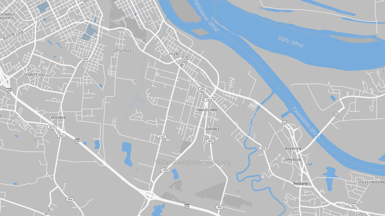 Transit Grade map of Farley, KY