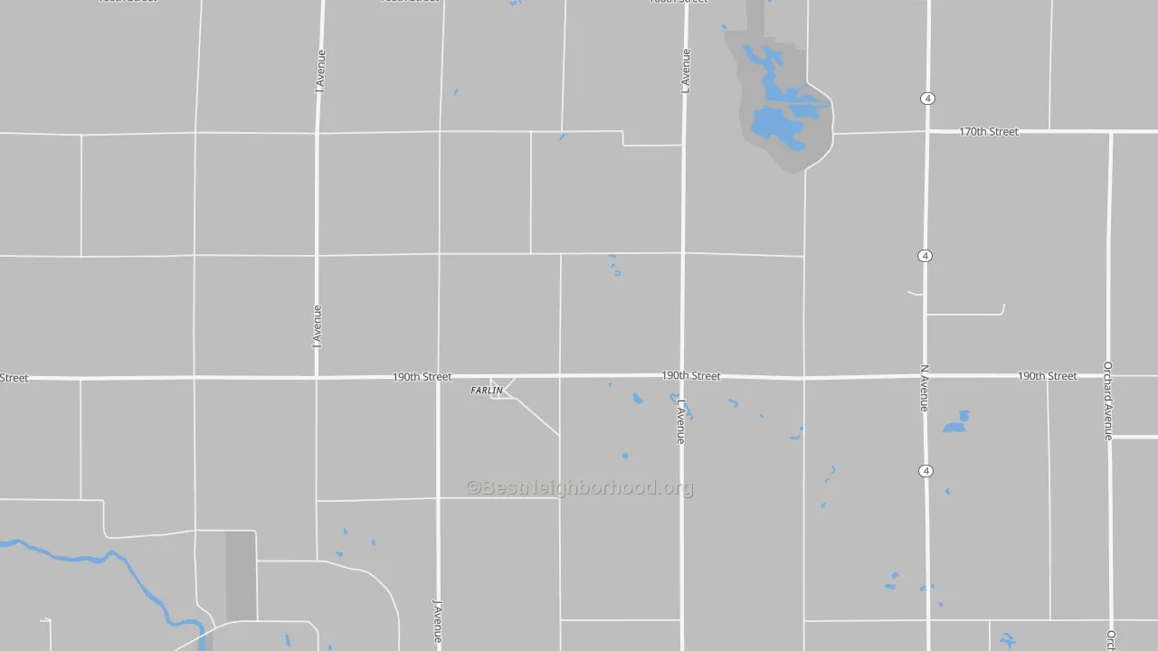 Transit Grade map of Farlin, IA