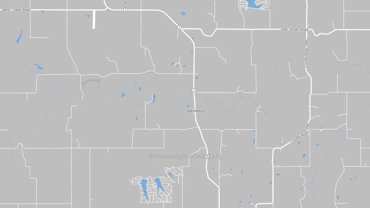 Transit Grade map of Farlinville, KS