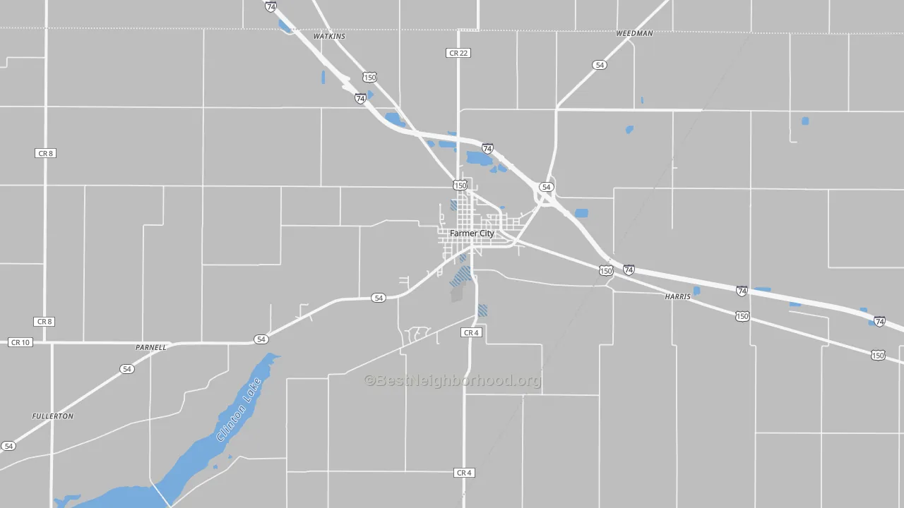 Transit Grade map of Farmer City, IL