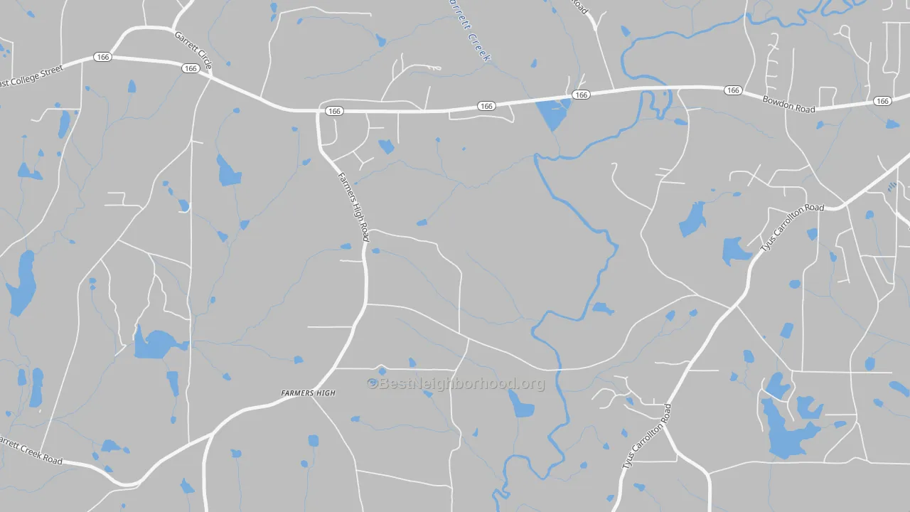 Transit Grade map of Farmers High, GA