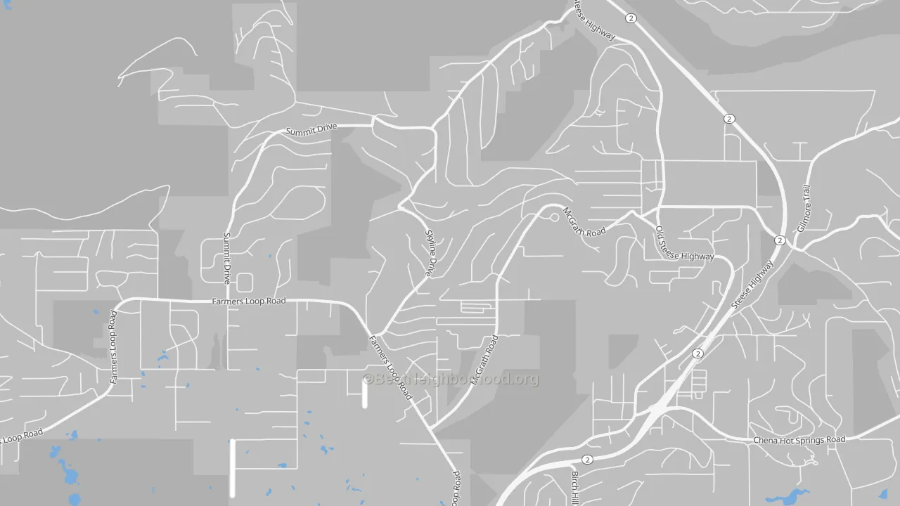 Transit Grade map of Farmers Loop, AK