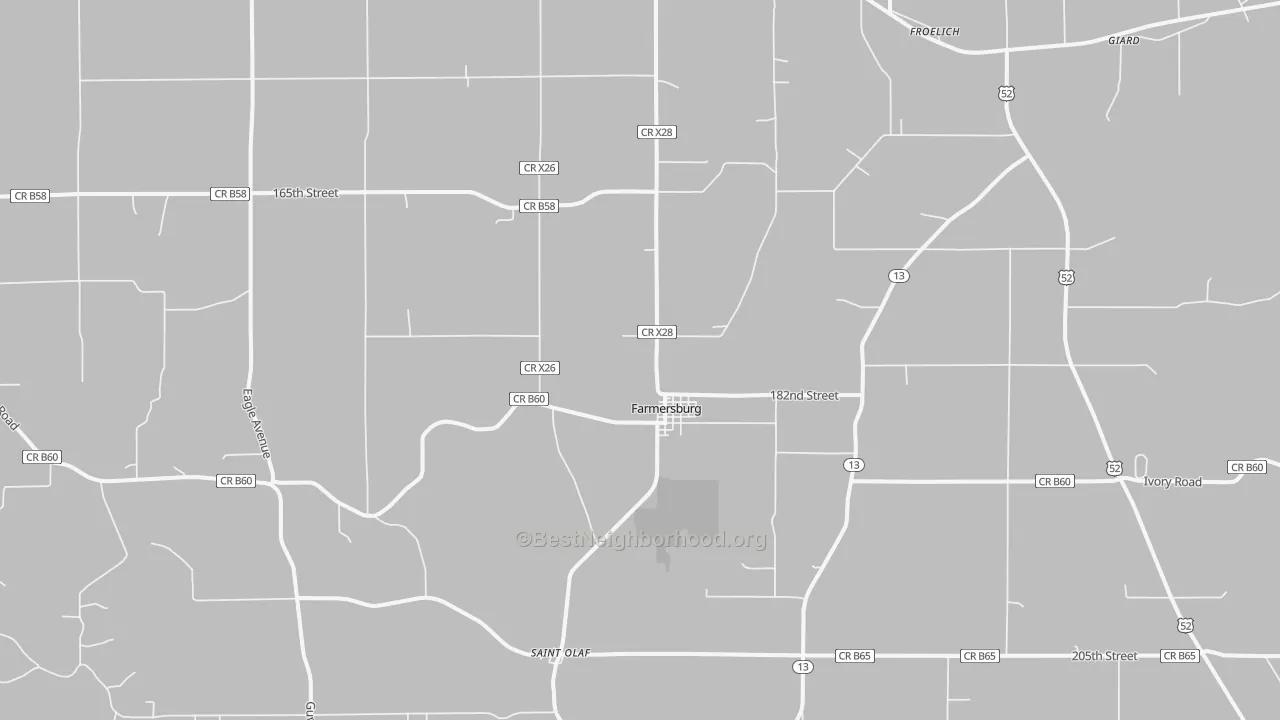 Transit Grade map of Farmersburg, IA