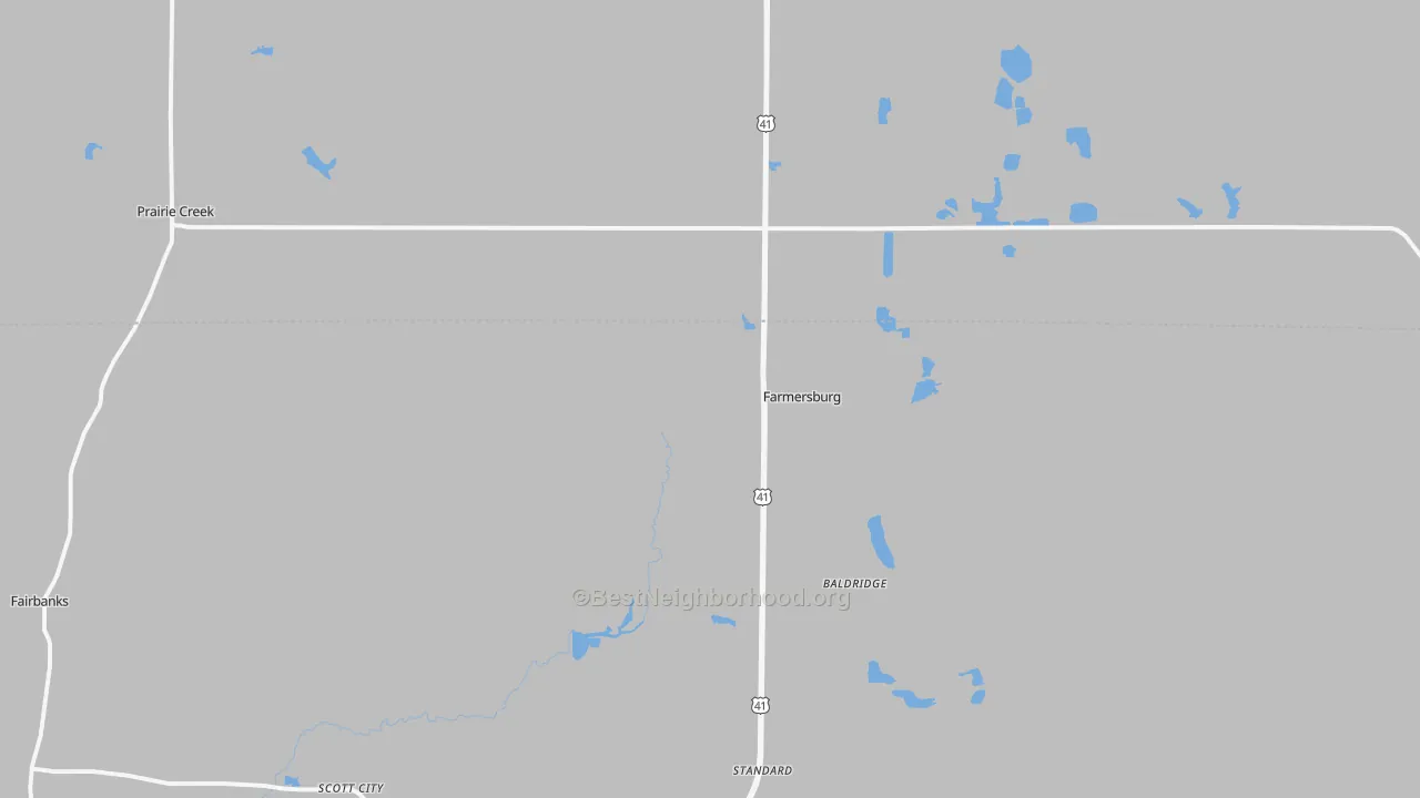 Transit Grade map of Farmersburg, IN
