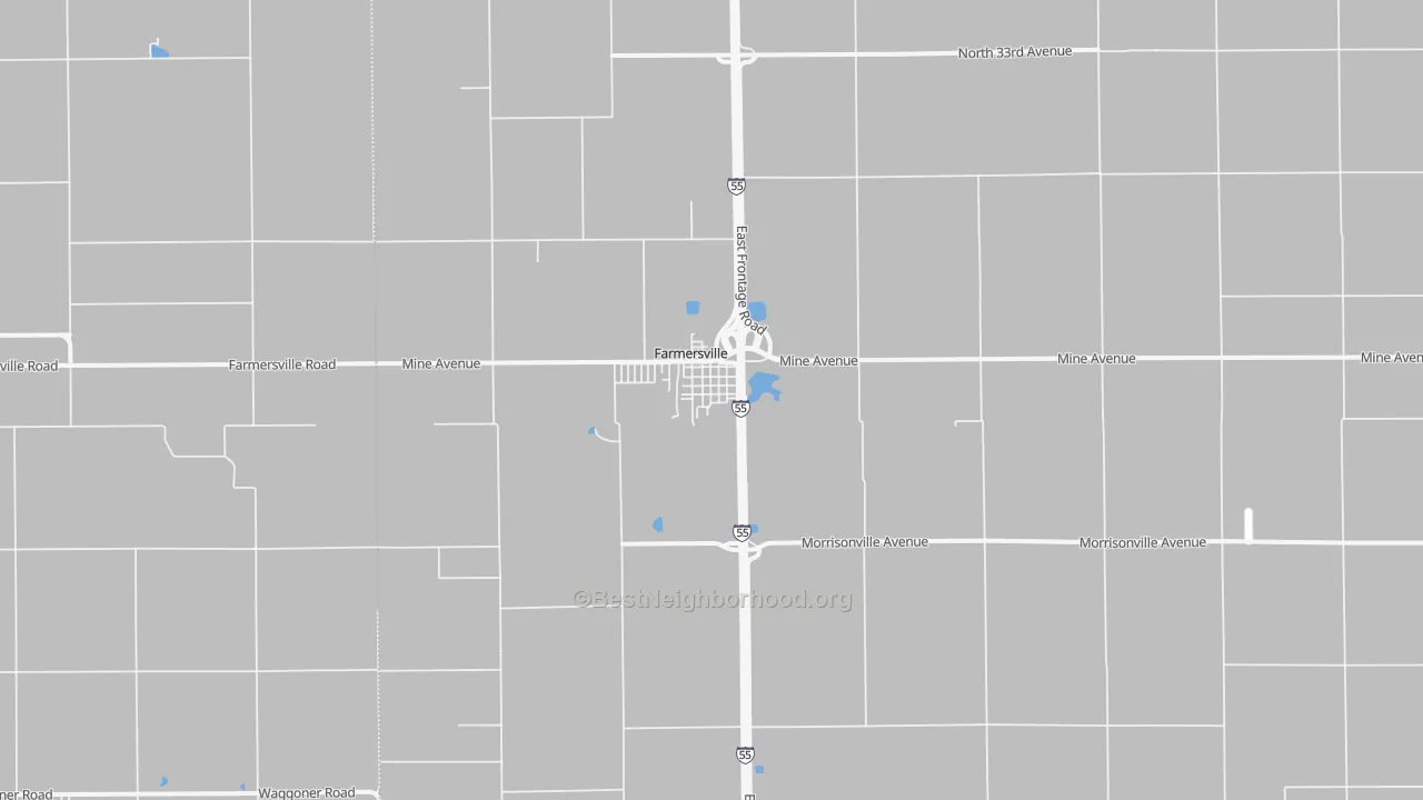 Transit Grade map of Farmersville, IL