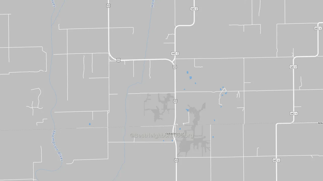 Transit Grade map of Farmersville, MO