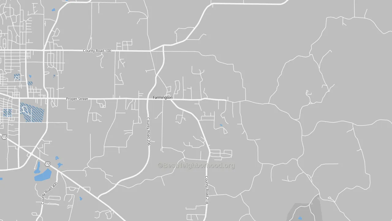 Transit Grade map of Farmington, MS