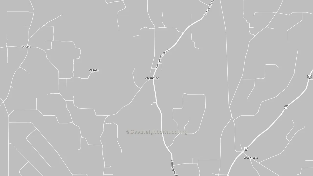 Transit Grade map of Farmville, AR