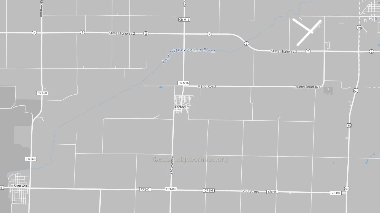 Transit Grade map of Farragut, IA