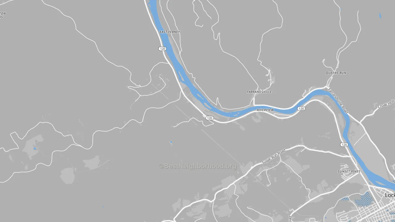Transit Grade map of Farrandsville, PA