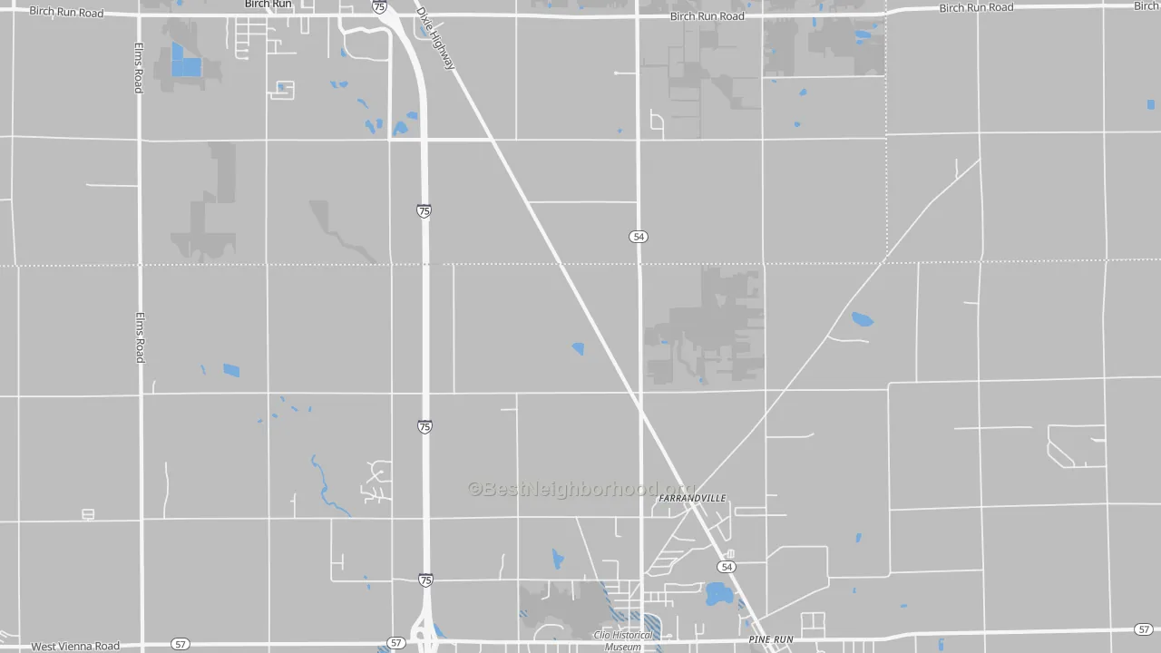 Transit Grade map of Farrandville, MI