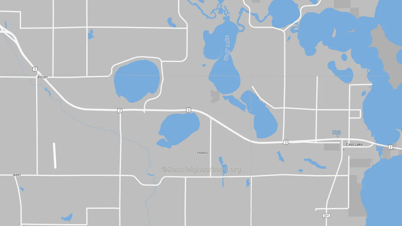 Transit Grade map of Farris, MN