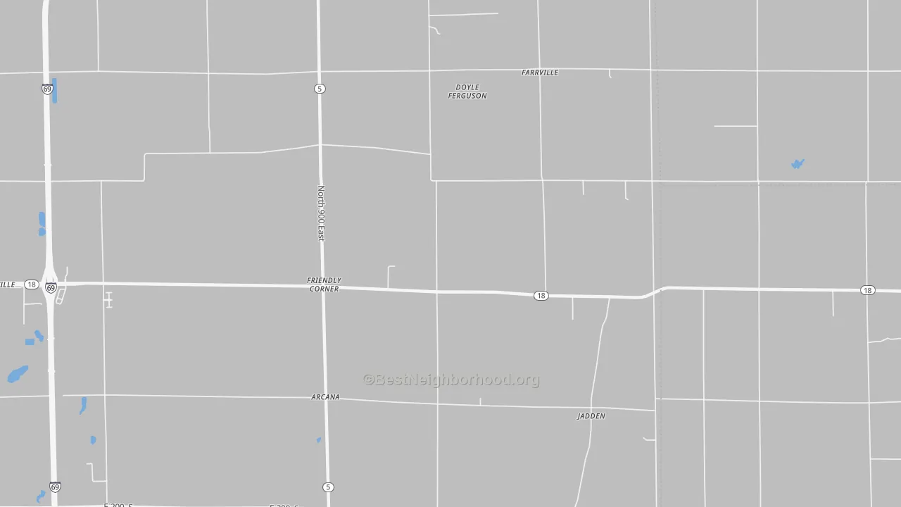 Transit Grade map of Farrville, IN