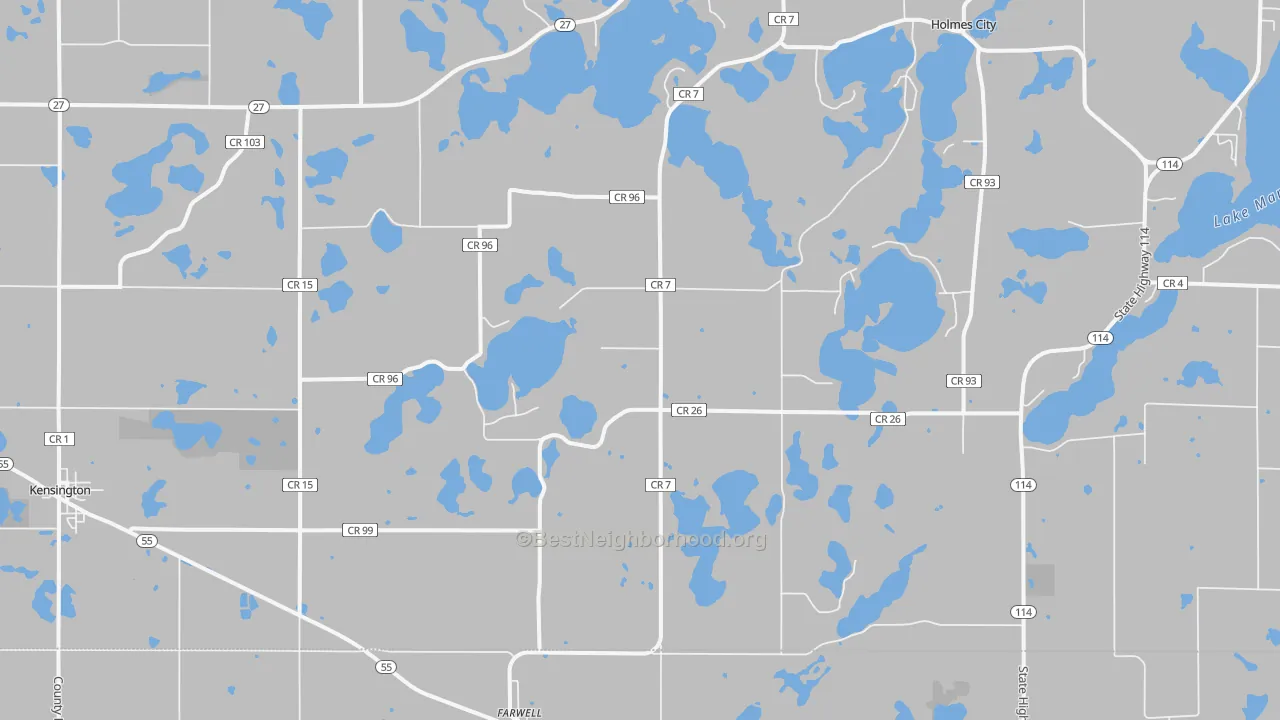 Transit Grade map of Farwell, MN