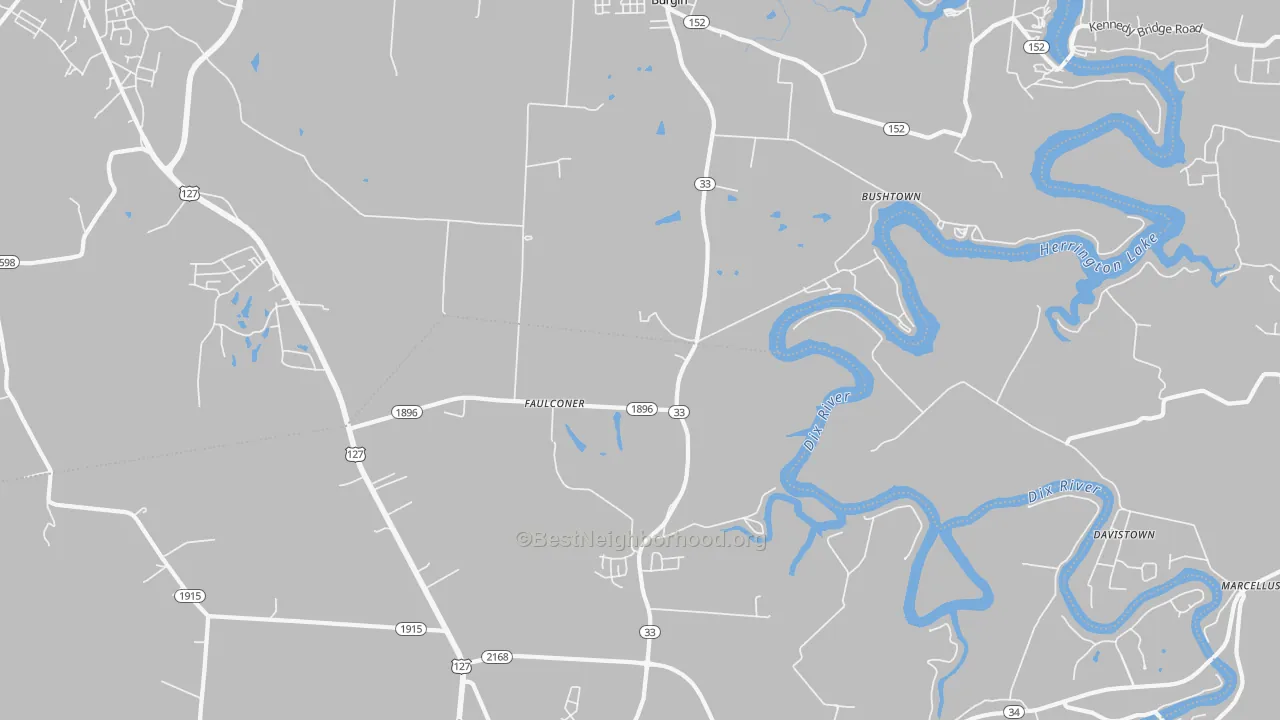 Transit Grade map of Faulconer, KY