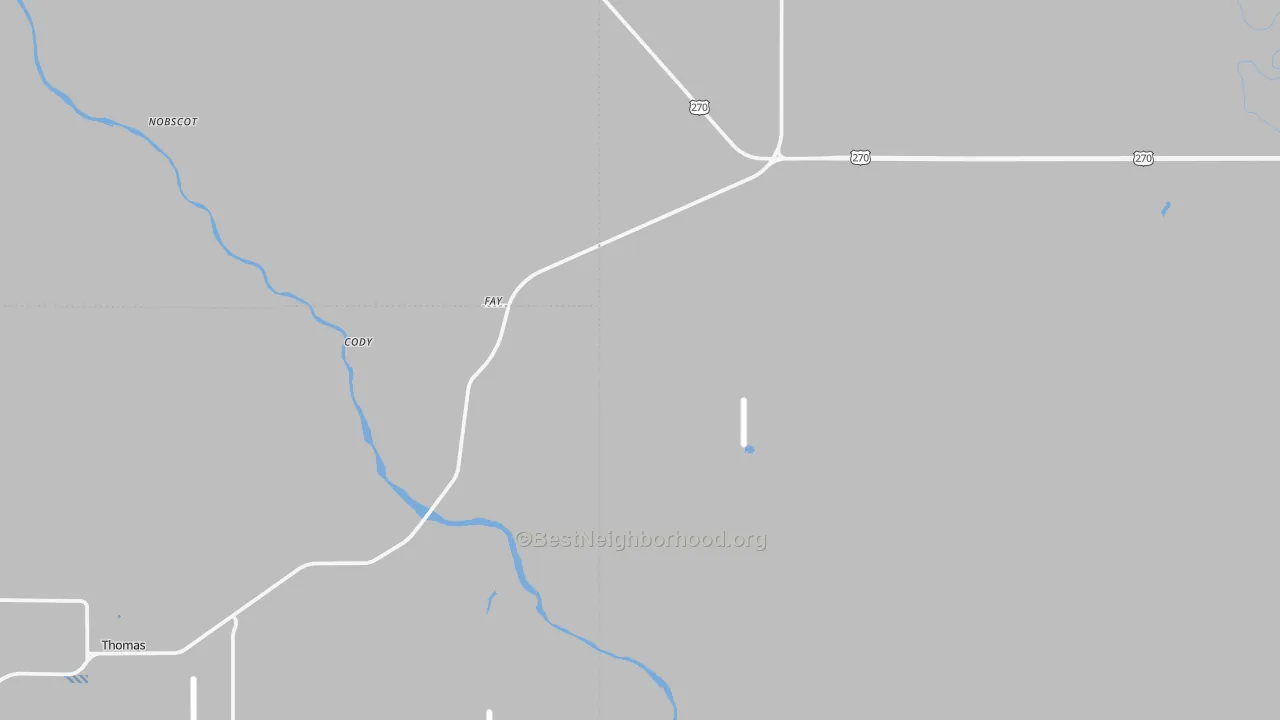 Transit Grade map of Fay, OK