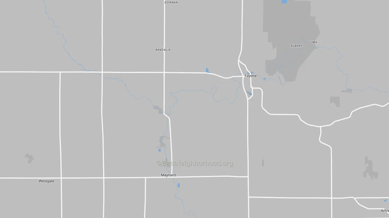 Transit Grade map of Fayette County, IA