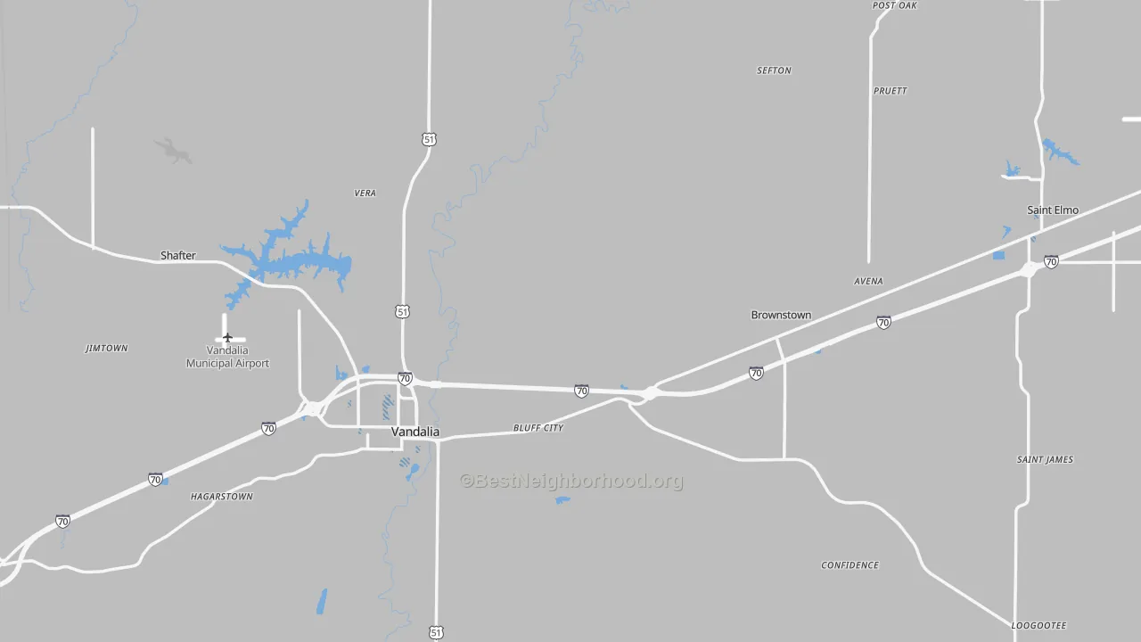 Transit Grade map of Fayette County, IL