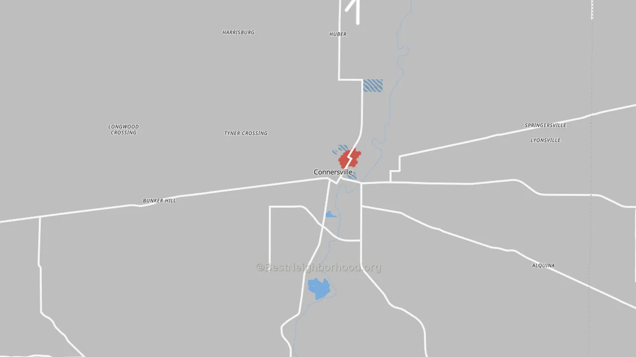 Transit Grade map of Fayette County, IN