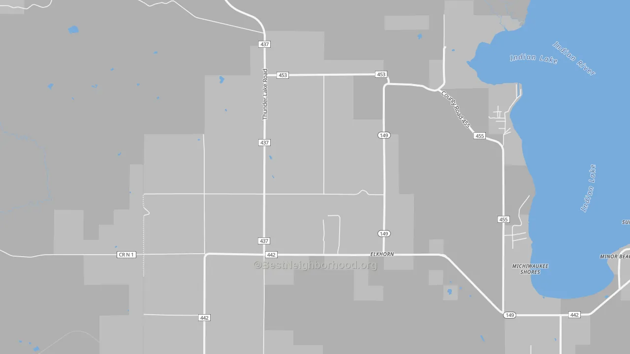 Transit Grade map of Fayette, MI