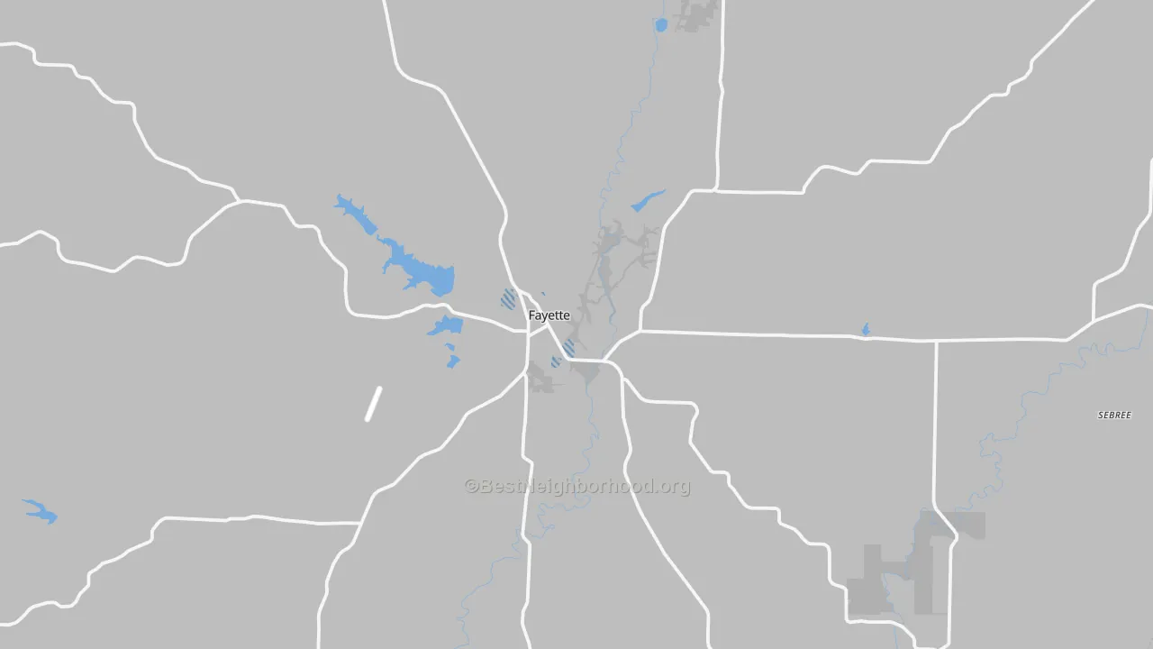Transit Grade map of Fayette, MO