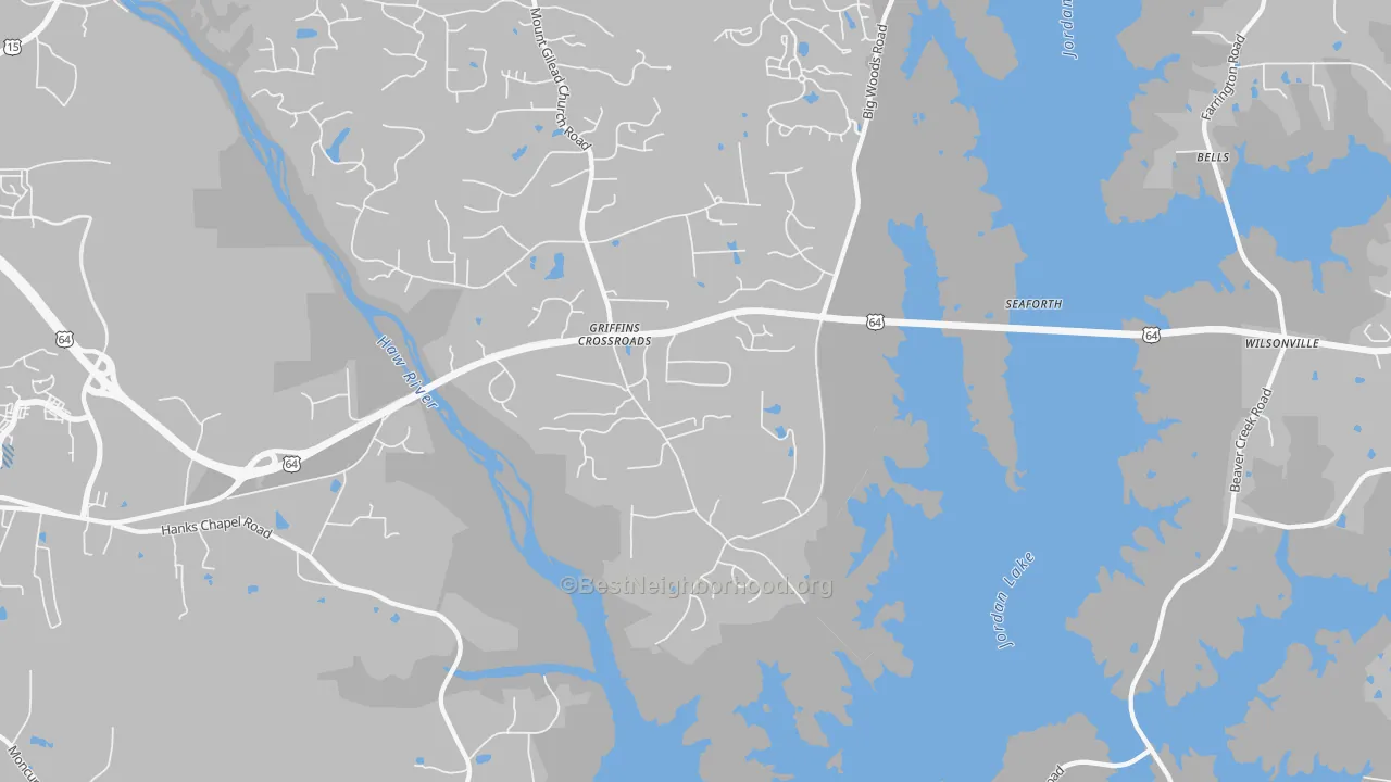 Transit Grade map of Fearrington, NC
