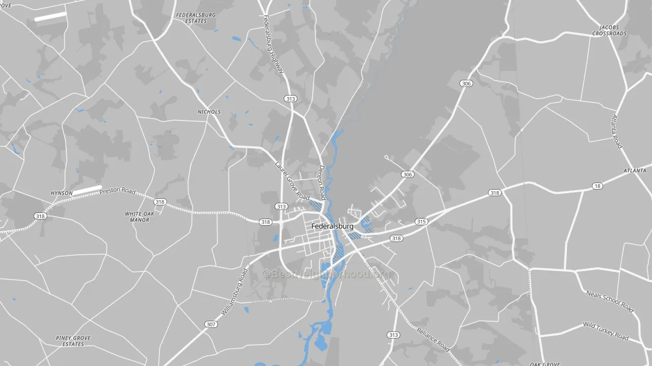 Transit Grade map of Federalsburg, MD