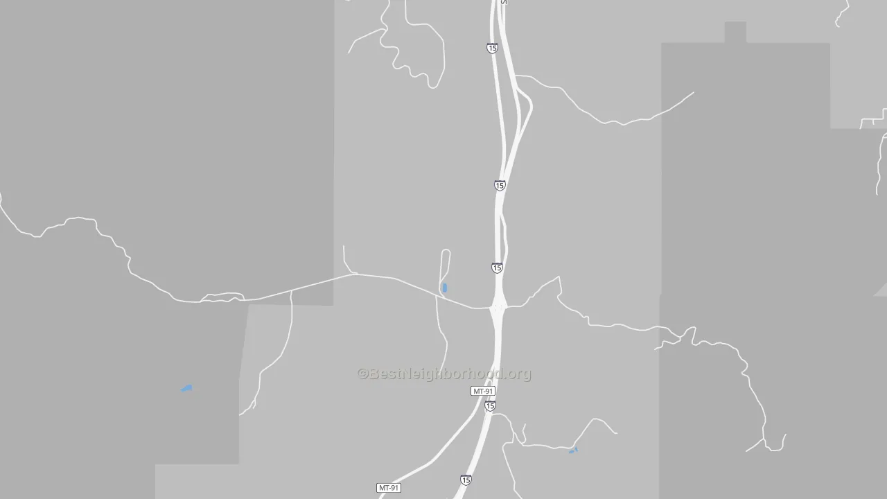 Transit Grade map of Feely, MT