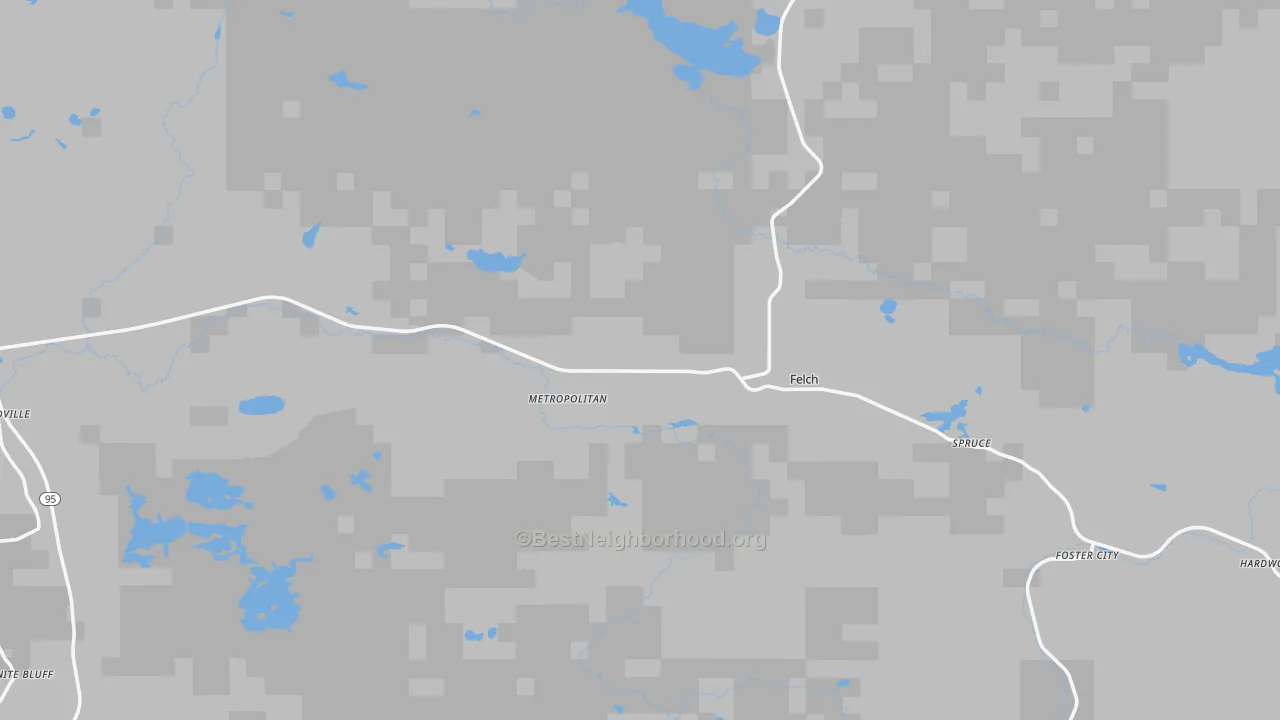 Transit Grade map of Felch, MI