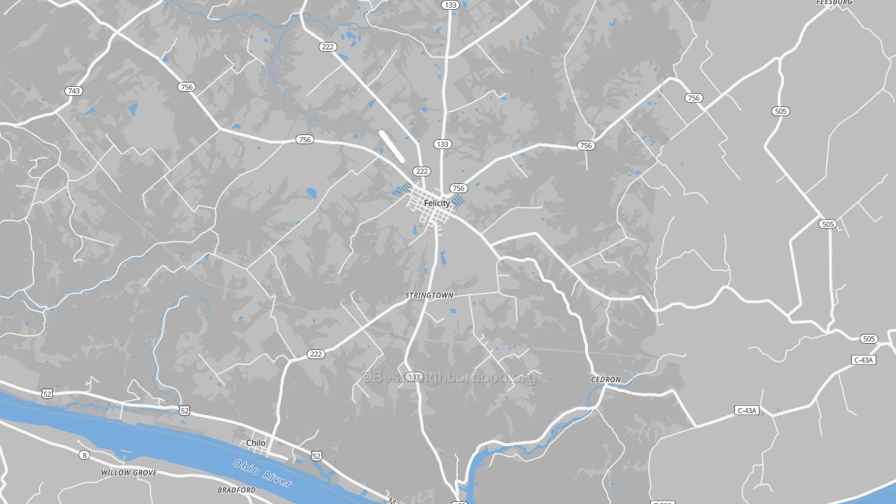 Transit Grade map of Felicity, OH