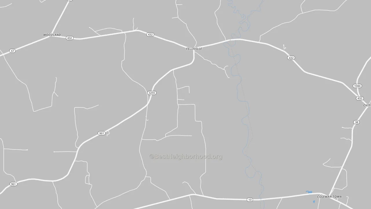 Transit Grade map of Felixville, LA