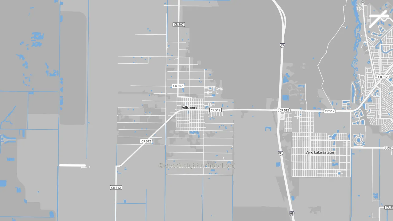 Transit Grade map of Fellsmere, FL