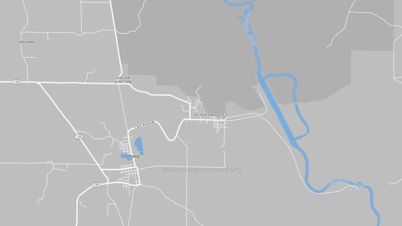 Transit Grade map of Felsenthal, AR