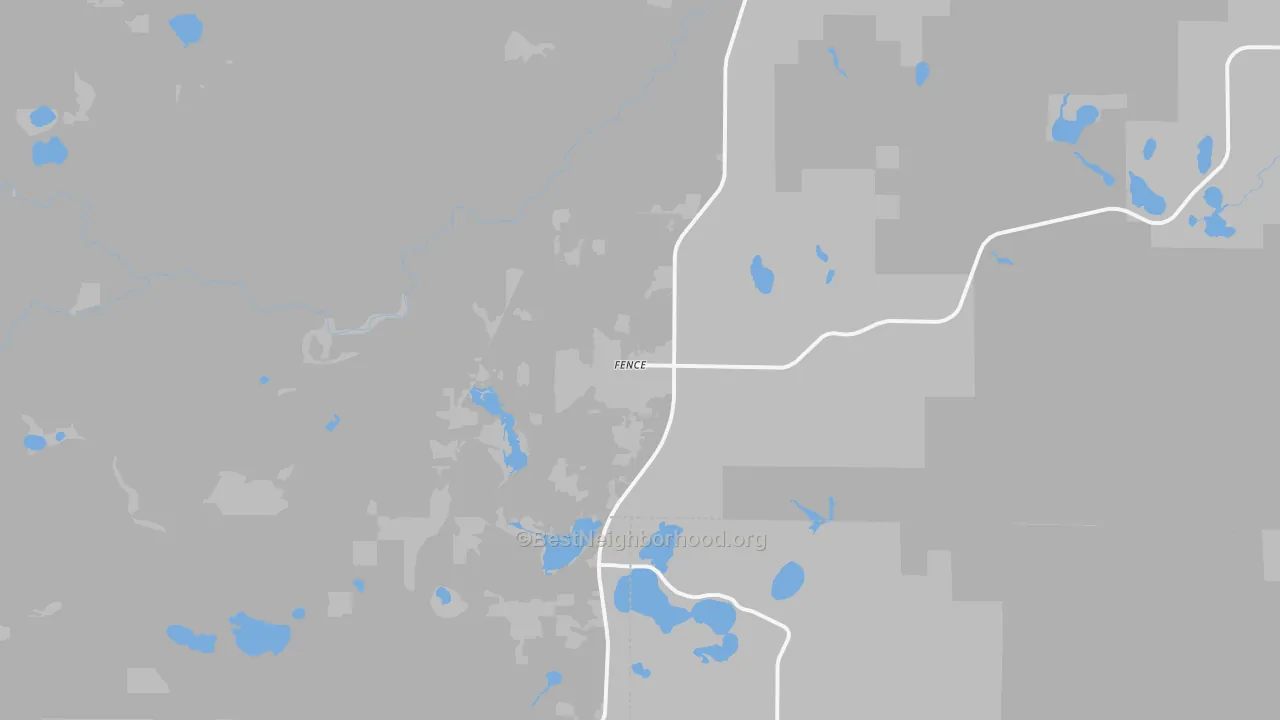 Transit Grade map of Fence, WI