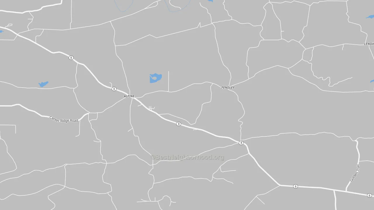 Transit Grade map of Fendley, AR