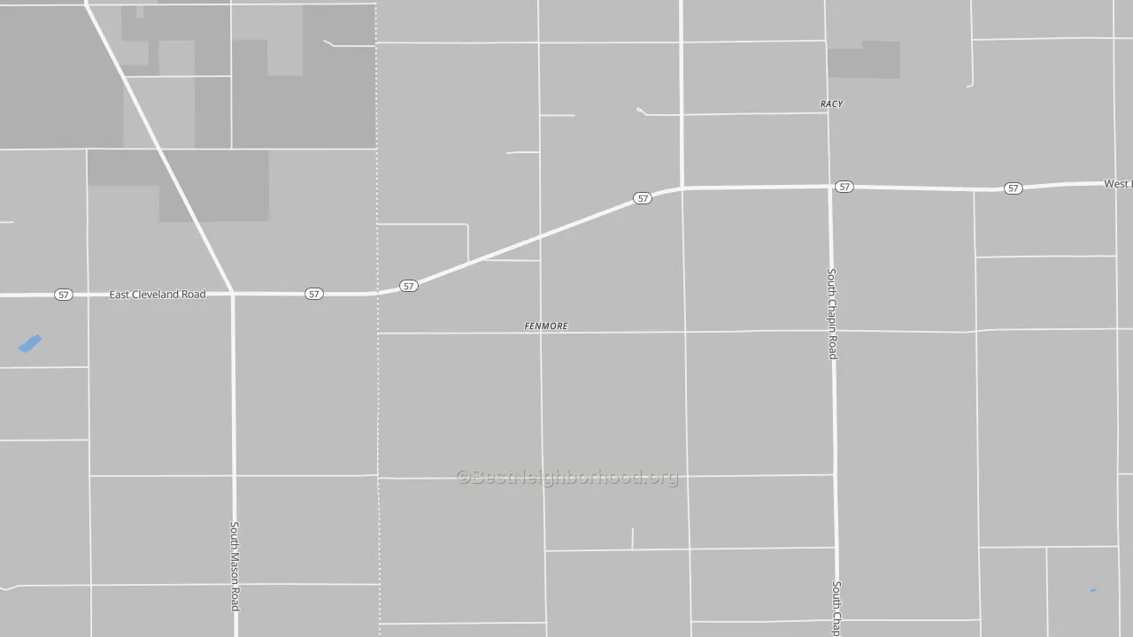Transit Grade map of Fenmore, MI