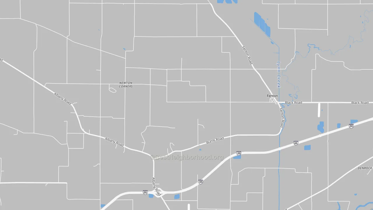 Transit Grade map of Fenton, IL