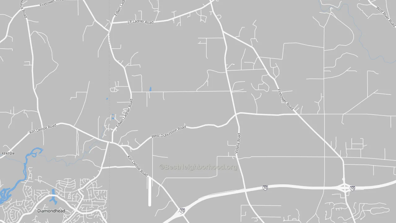 Transit Grade map of Fenton, MS